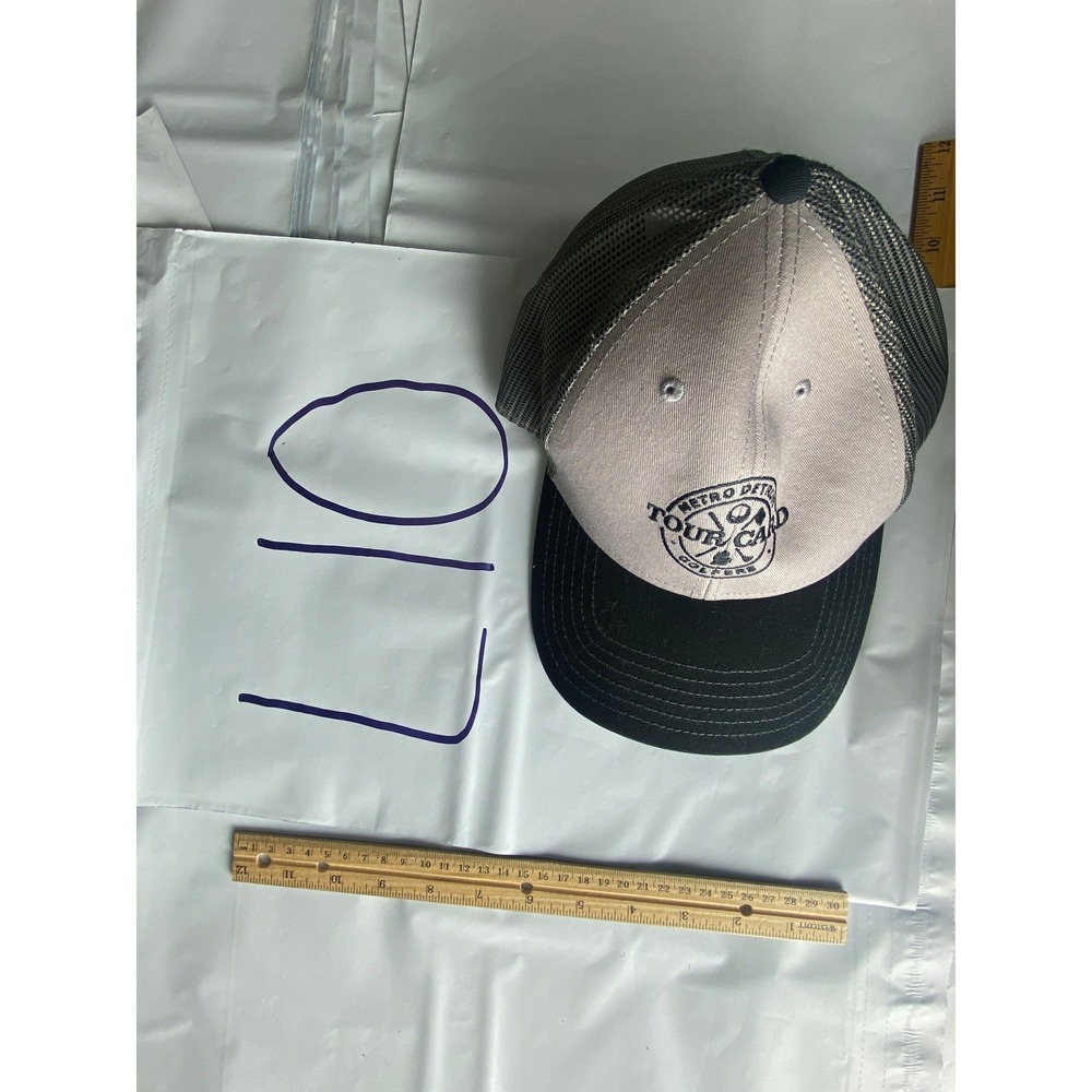 Oak & Stone Trucker Hat Snapback‎ Mesh Back Embroidered Logo Gray
